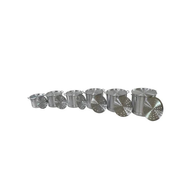 Imusa Aluminum Steamer Set (20, 24, 32, 40, 52 qrt) 5 Pot Set From Mexmax INC.