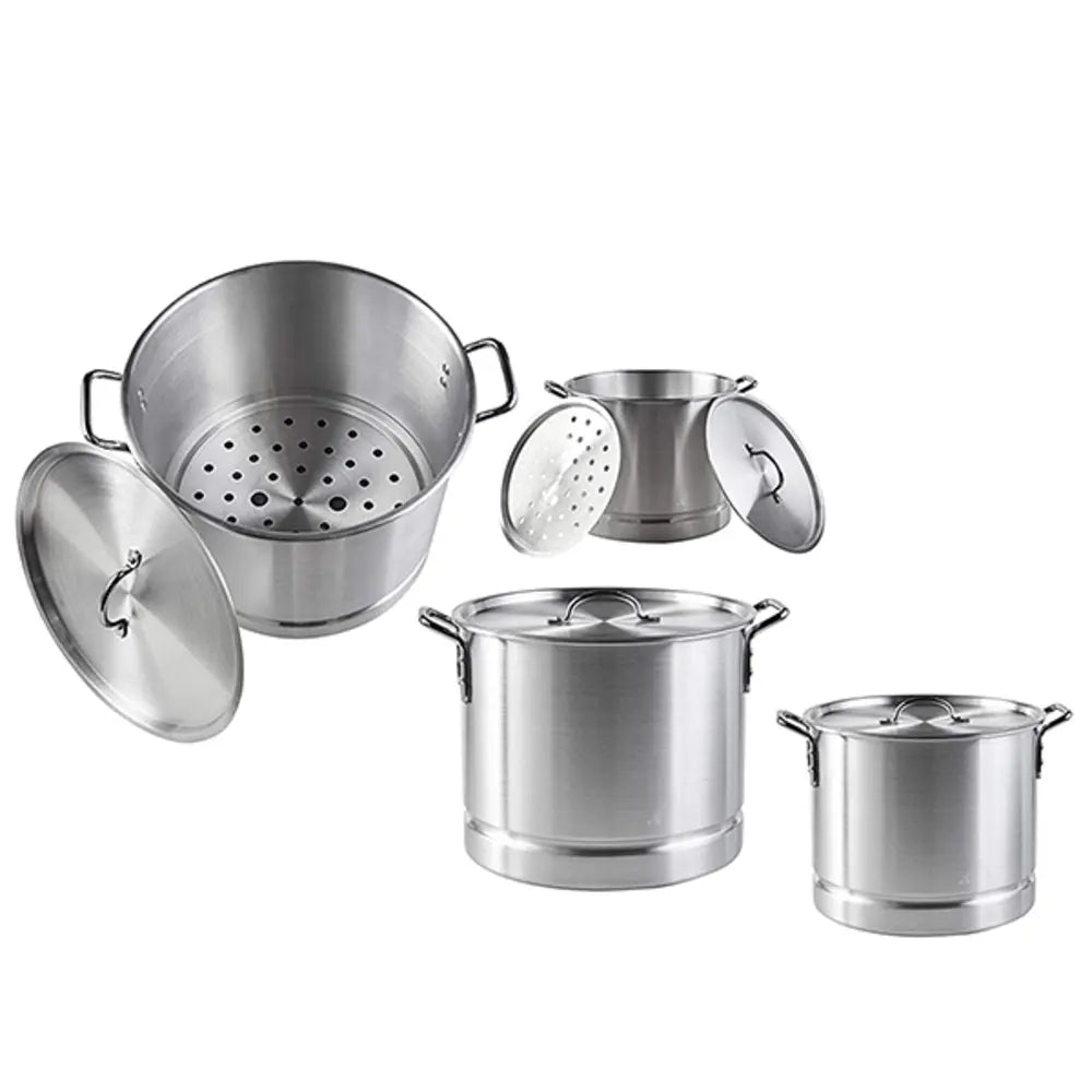 Imusa Aluminum Steamer Set (8, 12, 16, 20 qrt) 4 Pot Set From Mexmax INC.
