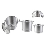 Imusa Aluminum Steamer Set (8, 12, 16, 20 qrt) 4 Pot Set From Mexmax INC.