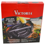 Victoria Tortilla Press Cast Iron Preseasoned 8" from Mexmax INC.