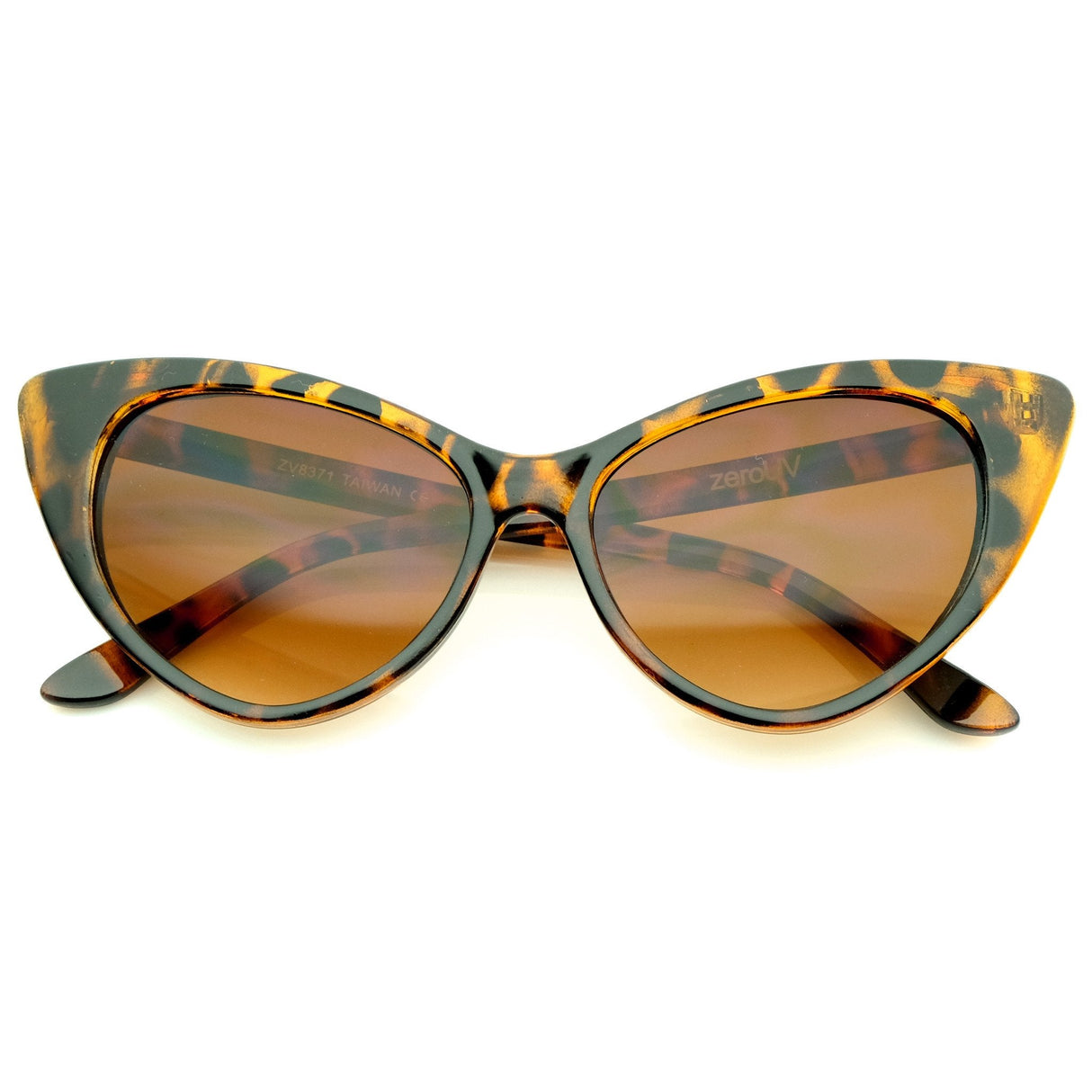 Womens Fashion Hot Tip Pointed Vintage Cat Eye Sunglasses 8371 from zeroUV
