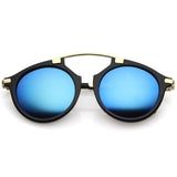 Arched Marble Pattern P3 Mirrored Lens Round Sunglasses A218 from zeroUV