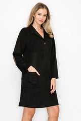 Aria Stretch Suede Dress from Joh Apparel