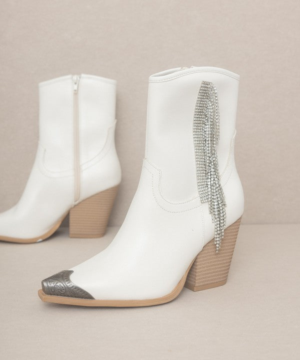 OASIS SOCIETY Kai - Rhinestone Fringe Boots from My Pampered Life Seattle