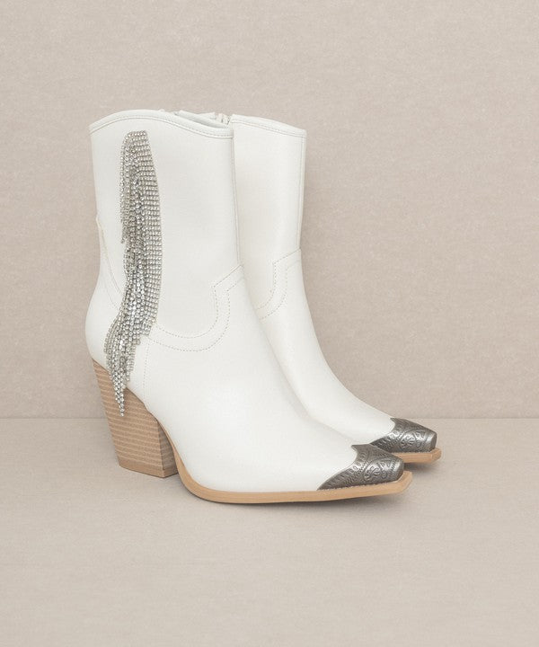 OASIS SOCIETY Kai - Rhinestone Fringe Boots from My Pampered Life Seattle
