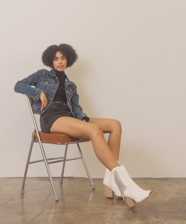 OASIS SOCIETY Kai - Rhinestone Fringe Boots from My Pampered Life Seattle