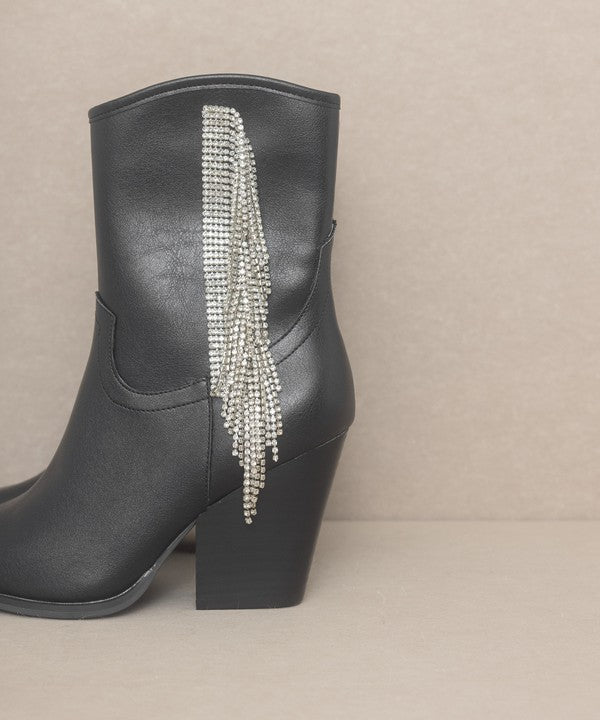 OASIS SOCIETY Kai - Rhinestone Fringe Boots from My Pampered Life Seattle