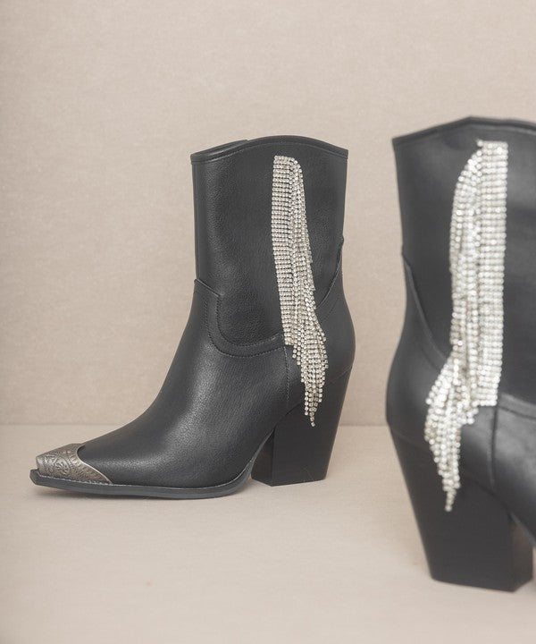OASIS SOCIETY Kai - Rhinestone Fringe Boots from My Pampered Life Seattle