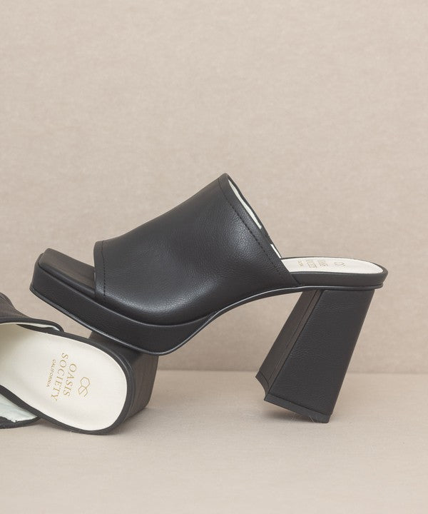 OASIS SOCIETY Vivienne - Slip On Platform Heels from My Pampered Life Seattle