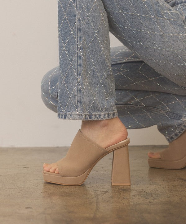 OASIS SOCIETY Vivienne - Slip On Platform Heels from My Pampered Life Seattle
