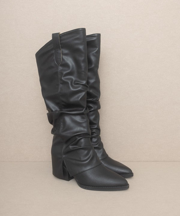 OASIS SOCIETY Thea - Fold Over Slit Jean Boots from My Pampered Life Seattle