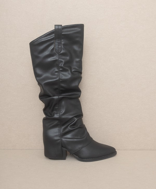 OASIS SOCIETY Thea - Fold Over Slit Jean Boots from My Pampered Life Seattle