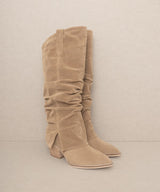 OASIS SOCIETY Thea - Fold Over Slit Jean Boots from My Pampered Life Seattle