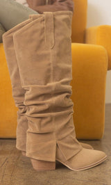 OASIS SOCIETY Thea - Fold Over Slit Jean Boots from My Pampered Life Seattle