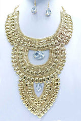 Bib Chain Crystal Statement Necklace Set from My Pampered Life Seattle