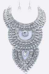 Bib Chain Crystal Statement Necklace Set from My Pampered Life Seattle