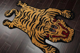 Oriental Area Rug 3x5 Gold Tiger Handmade 100% Wool Novelty/Animal from Oriental Rug Of Houston