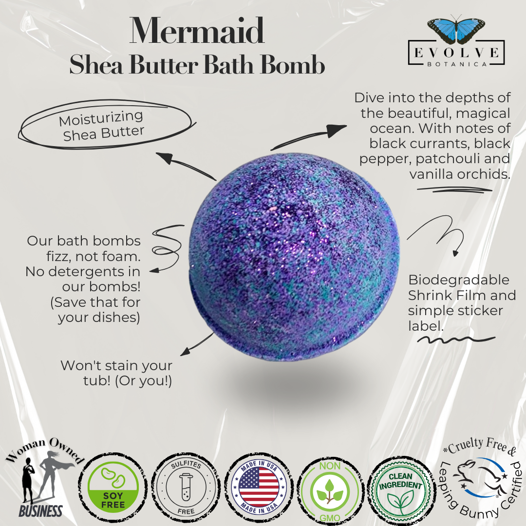 Bath Bomb - Mermaid from Evolve Botanica