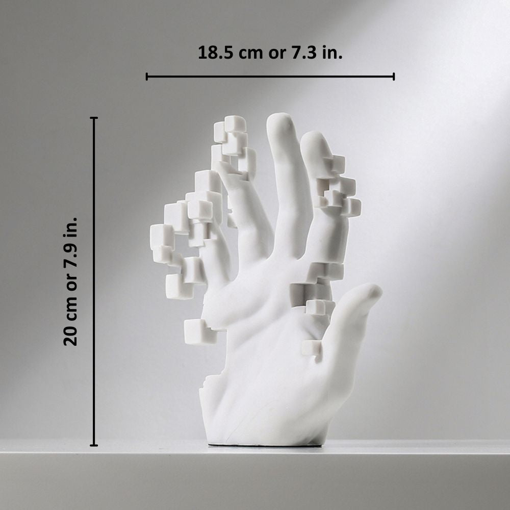 Pixel Hand Sculpture from Moderny