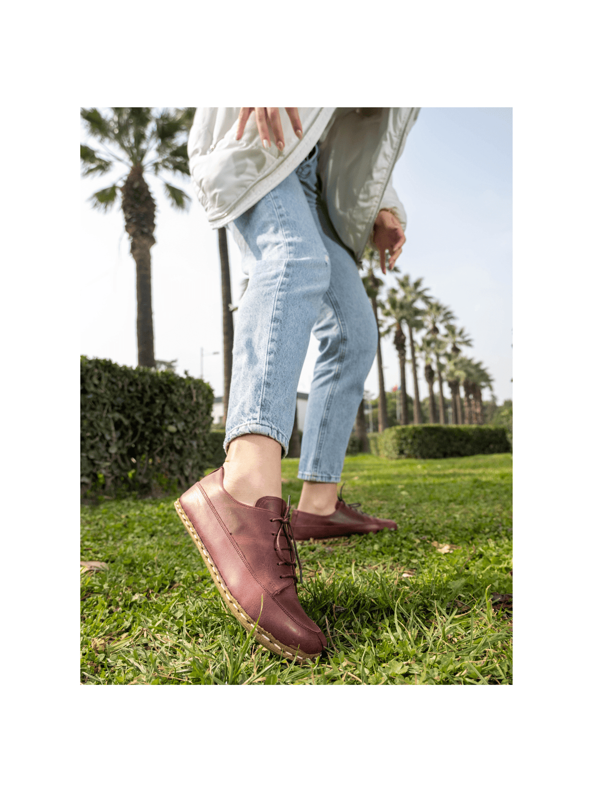 Men's Red Barefoot Sneakers from Atlantis Handmade Shoes