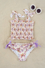 BLOSSOMIN’ BUTTERFLY DREAM SMOCKED TANKINI TWO PIECE SWIM SUIT from DREAM BIG LITTLE CO