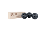 Black Pickleballs - Pack of 3 from LUXE Pickleball
