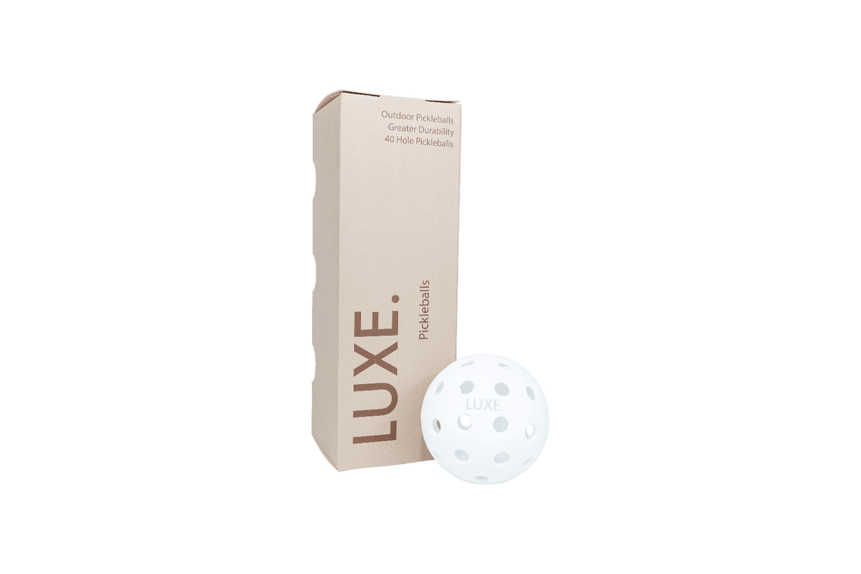 White Pickleballs - Pack of 3 from LUXE Pickleball