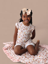 FLOWERS AND BOOTS DREAM RUFFLE SHORT SET from DREAM BIG LITTLE CO