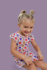 EXCLUSIVE PEANUT BUTTER JELLY TIME DREAM RUFFLE SHORT SET from DREAM BIG LITTLE CO