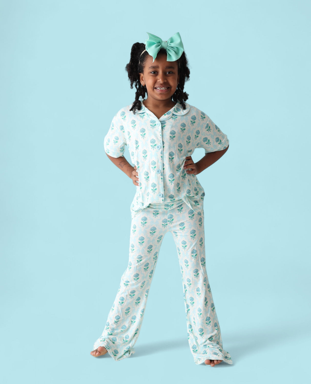 BLUE RIBBON BLOOMS DREAM GIRL'S FLARE SET from DREAM BIG LITTLE CO
