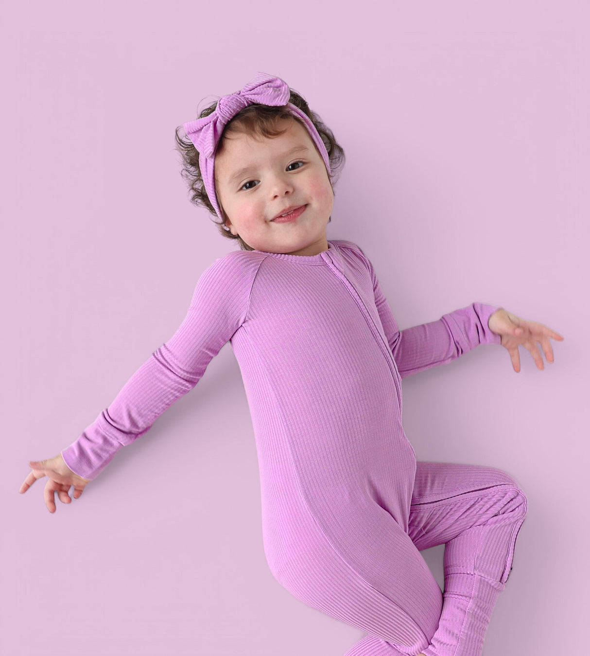 FOREVER LILAC RIB DREAM ROMPER from DREAM BIG LITTLE CO