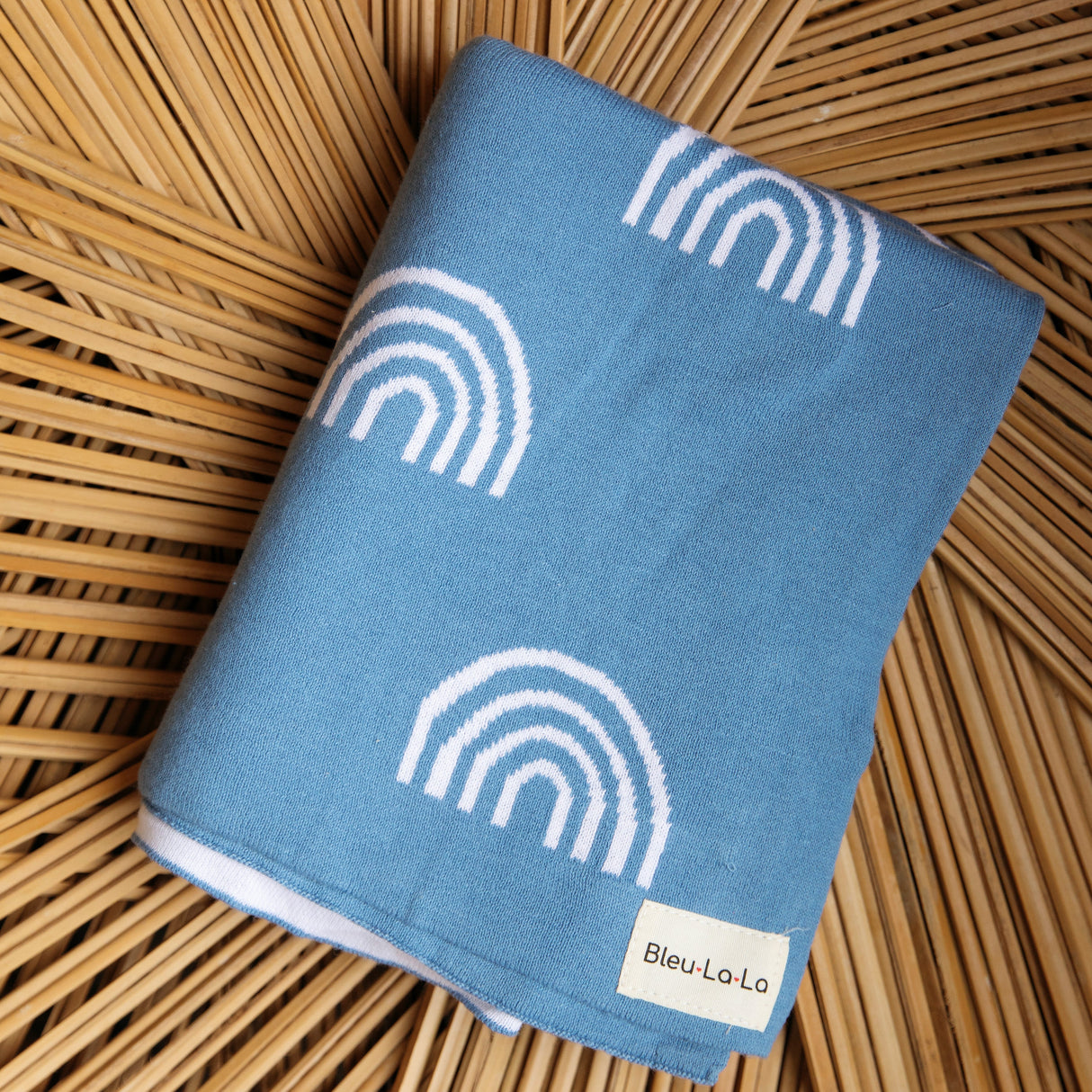 Rainbow Knit Swaddle Blankets from Bleu La La