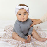 Checkered Knit Baby Blanket from Bleu La La