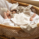 100% Cotton Luxury Knit Car Swaddle Blanket from Bleu La La