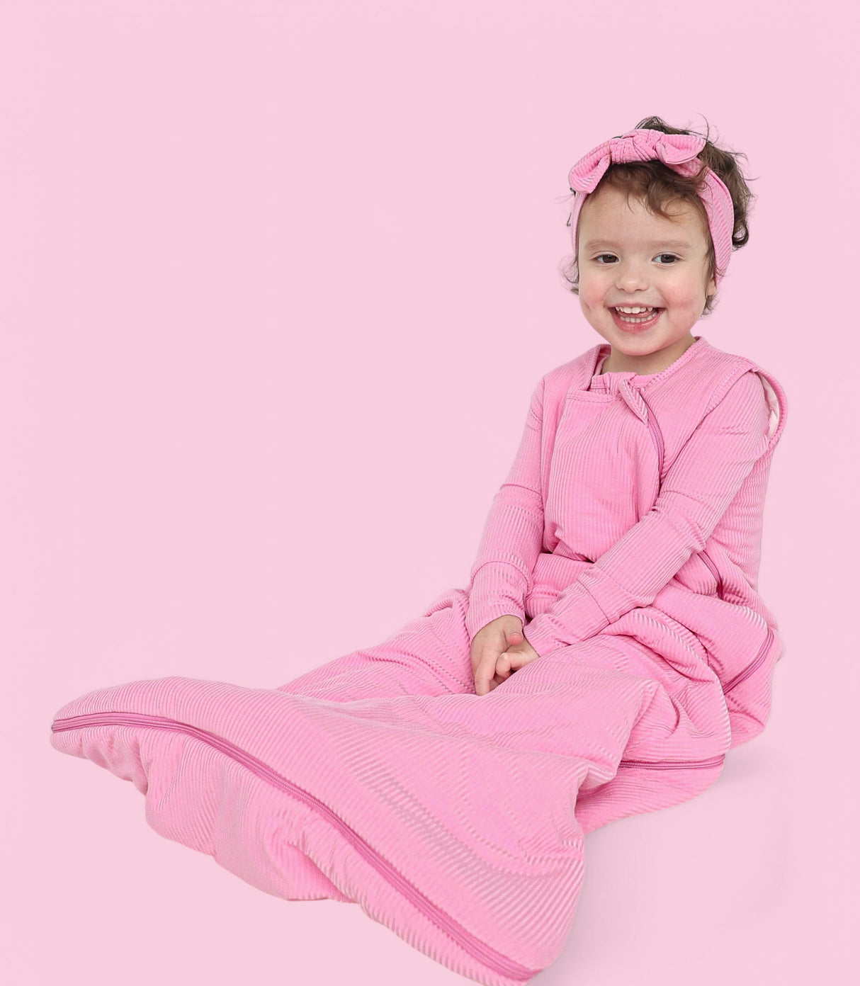 BELLA PINK RIB DREAM SLEEP SACK from DREAM BIG LITTLE CO