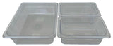 REVO MIX Pan Set | Polycarbonate 2.5" deep | One 1/2 Size and Two 1/4 size food pans From REVO COOLERS, LLC