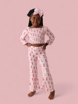 EXCLUSIVE YEE HAW HOLLIE DREAM SMOCKED FLARE SET from DREAM BIG LITTLE CO