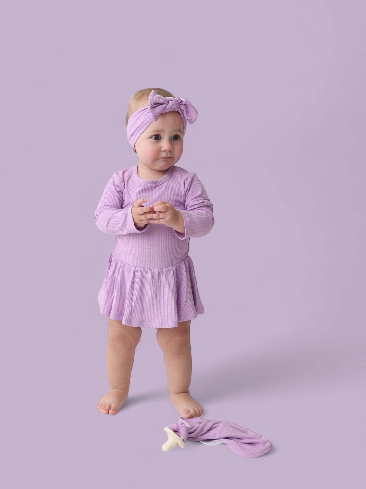 AMETHYST RIB DREAM BODYSUIT DRESS from DREAM BIG LITTLE CO