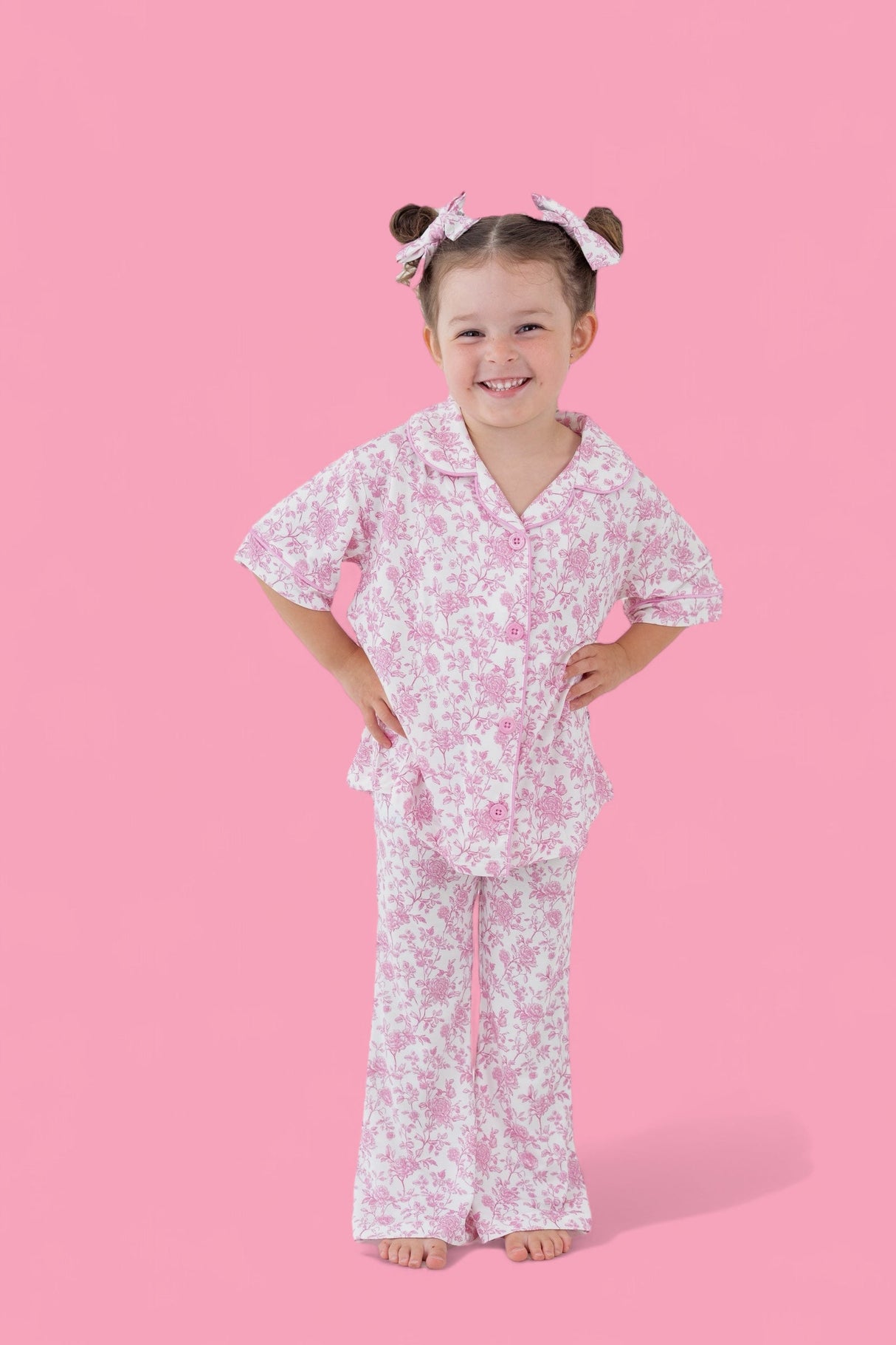 ROSEWOOD TOILE DREAM GIRL'S FLARE SET from DREAM BIG LITTLE CO