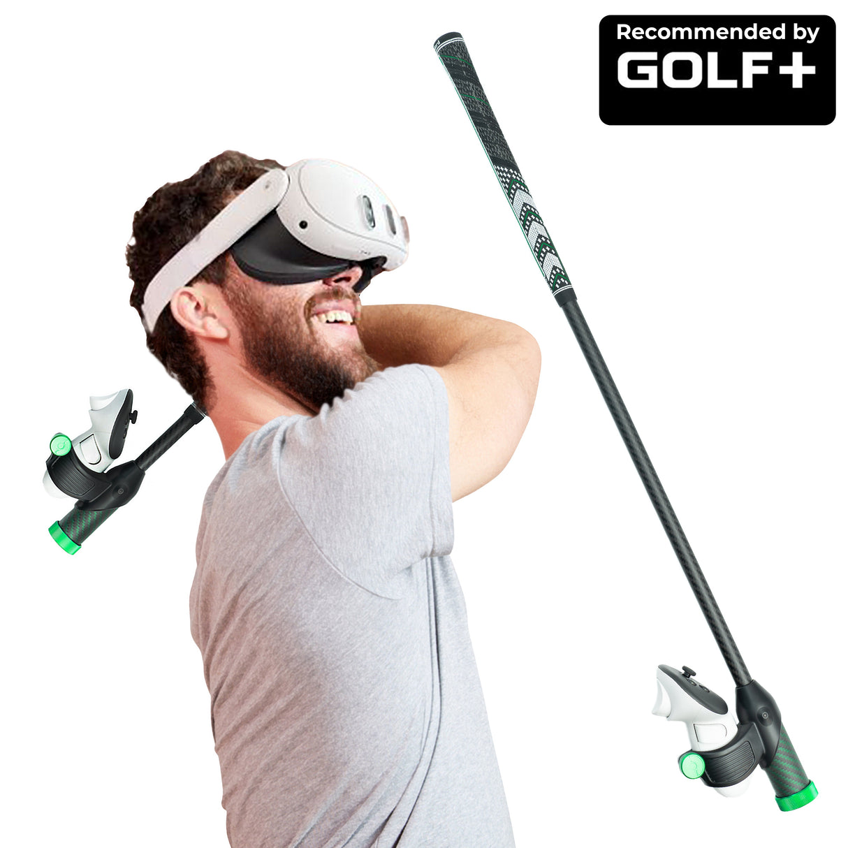 DriVR Elite -  Adjustable VR Weighted Golf Club Handle Accessory - Compatible with Quest 2, 3/3s, and Pro from DeadEyeVR