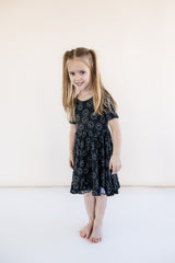 MIDNIGHT SMILES DREAM RUFFLE DRESS from DREAM BIG LITTLE CO