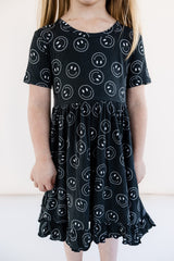 MIDNIGHT SMILES DREAM RUFFLE DRESS from DREAM BIG LITTLE CO