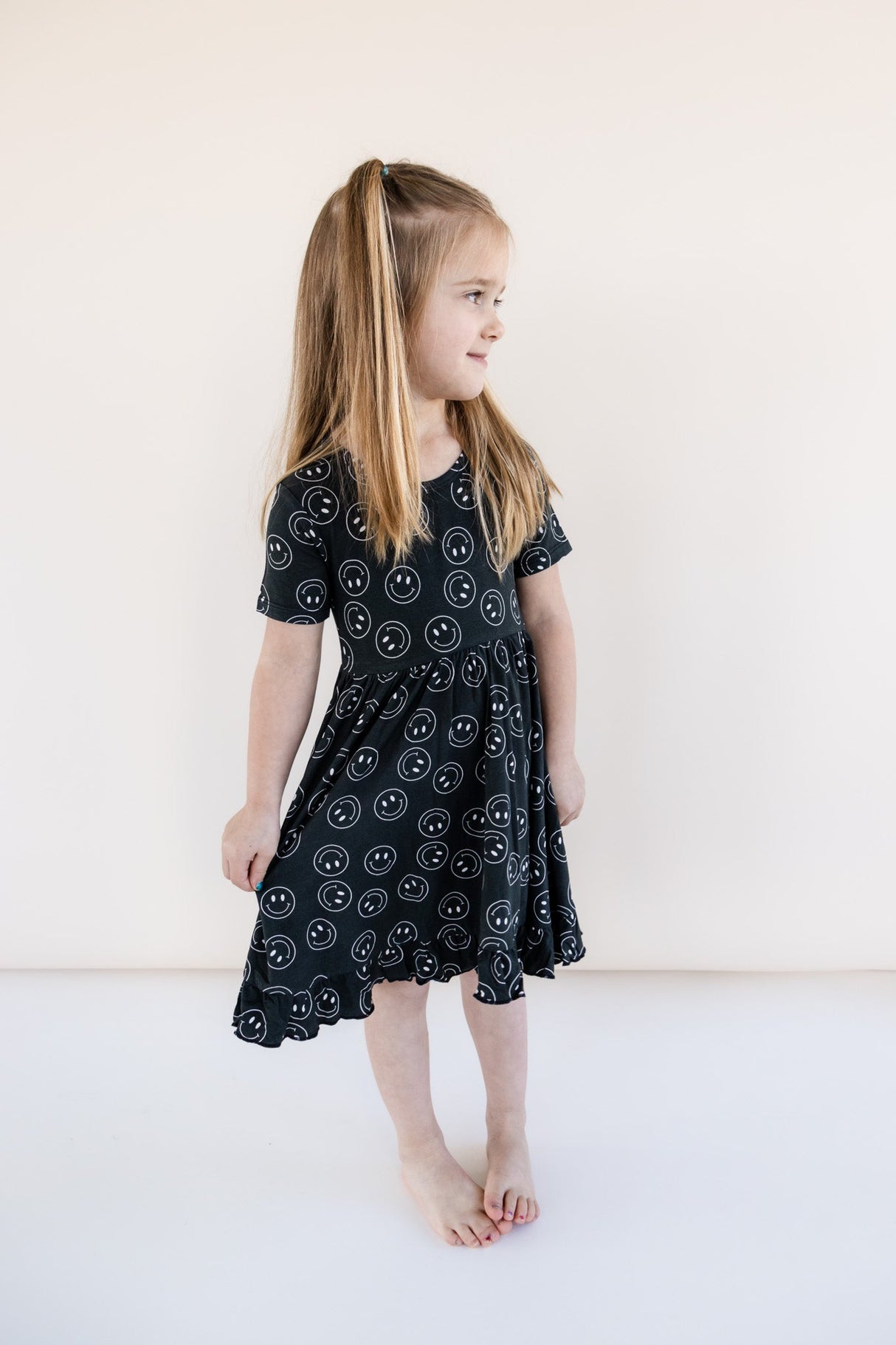 MIDNIGHT SMILES DREAM RUFFLE DRESS from DREAM BIG LITTLE CO