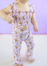 BLOSSOMIN' BUTTERFLY DREAM SMOCKED FLARE SET from DREAM BIG LITTLE CO
