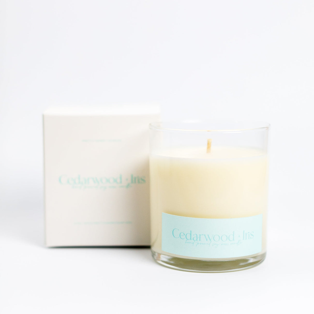 Cedarwood and Iris Candle from Pretty Honest Candles