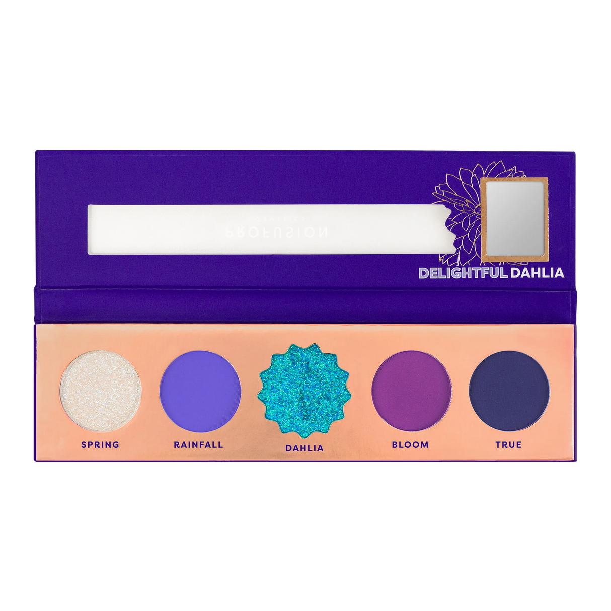 Blooming Hues 5 shade palette from Profusion Cosmetics