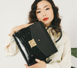 SIMONE - Black Vegan Leather Handbag from Gunas New York