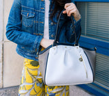 Madison - Beige Trio Croc Vegan Bag from Gunas New York