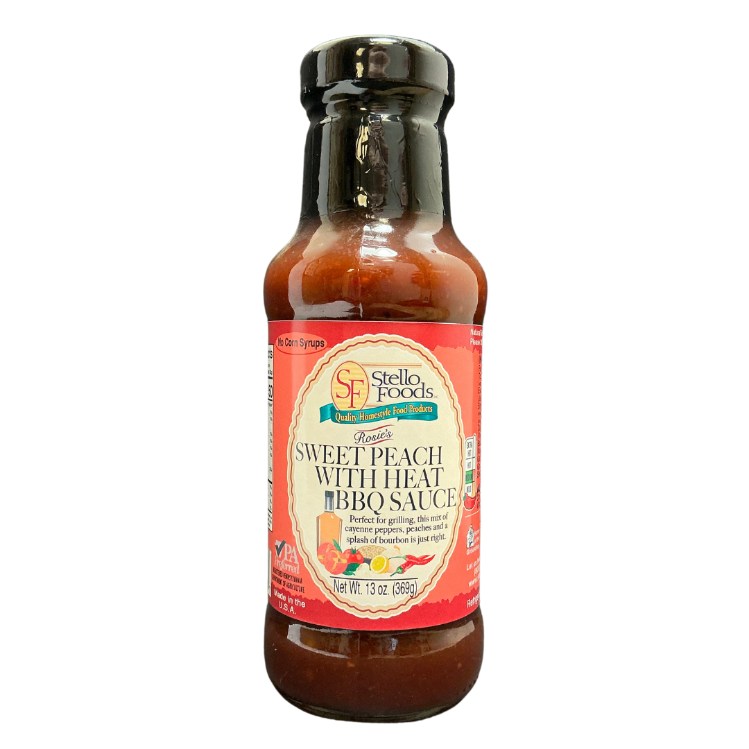 Stello Foods - Rosie's Sweet Peach With Heat BBQ Sauce 13 oz from Stello Foods