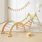 Tiny Land® 7-in-1 Rainbow Climbing Set From Tiny Land